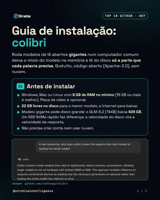 Imagem 1 de 3 do guia de instalação do colibri