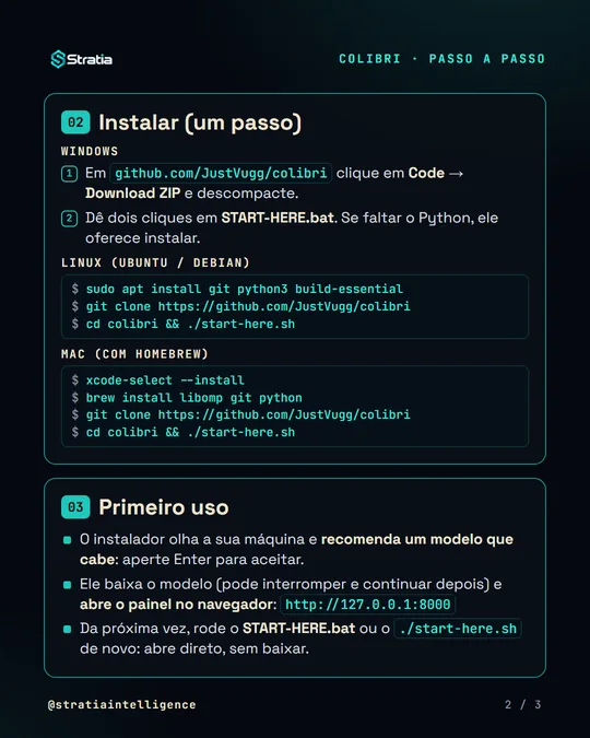 Imagem 2 de 3 do guia de instalação do colibri