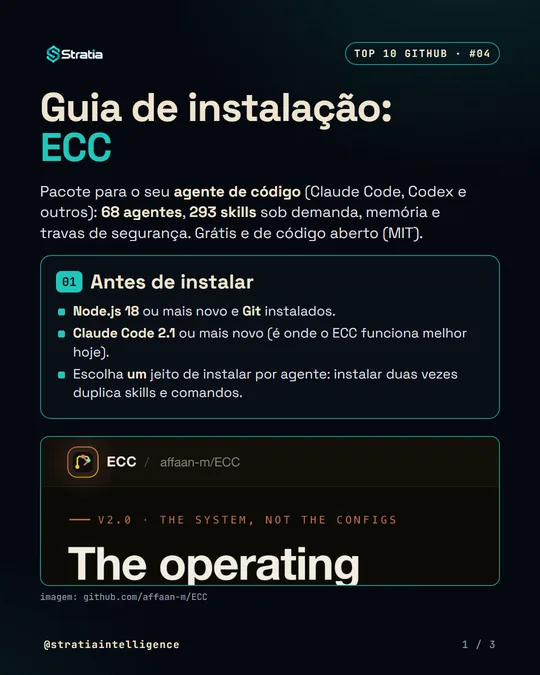 Imagem 1 de 3 do guia de instalação do ECC