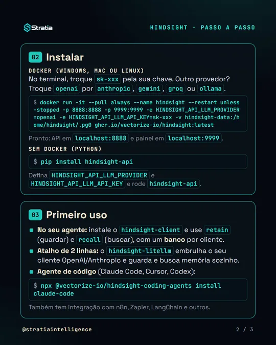 Imagem 2 de 3 do guia de instalação do Hindsight