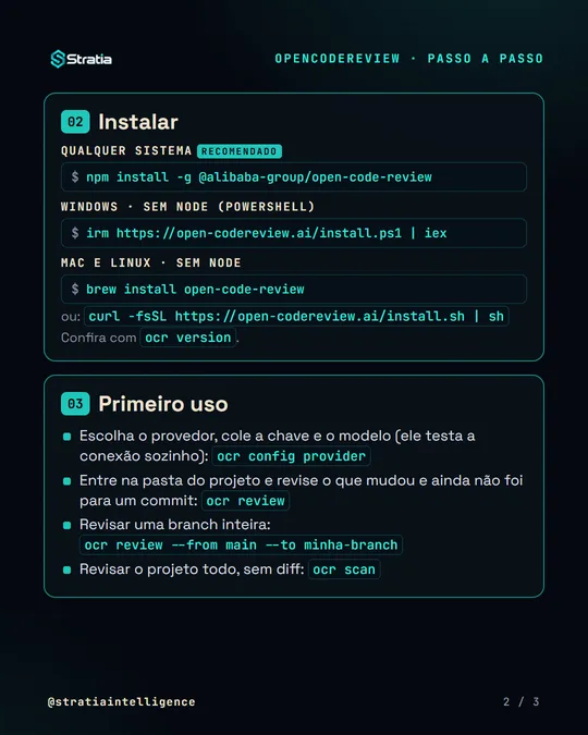 Imagem 2 de 3 do guia de instalação do OpenCodeReview