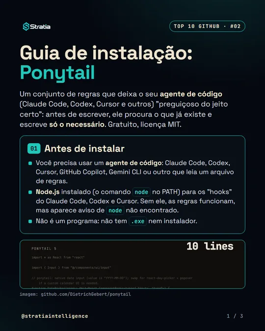 Imagem 1 de 3 do guia de instalação do Ponytail