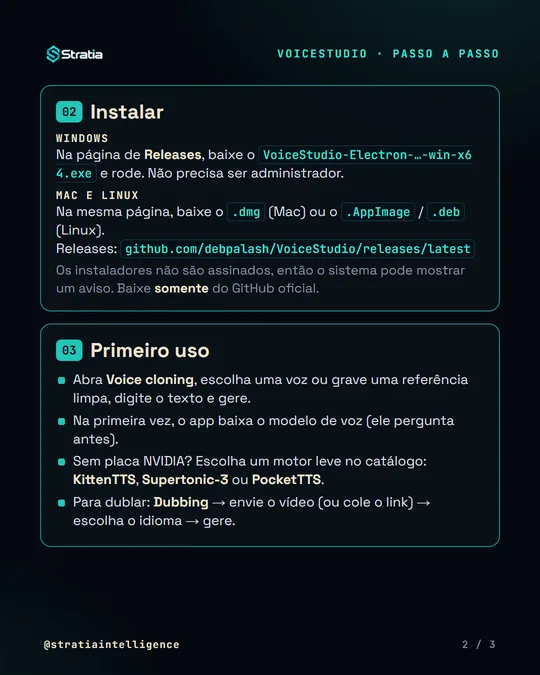 Imagem 2 de 3 do guia de instalação do VoiceStudio